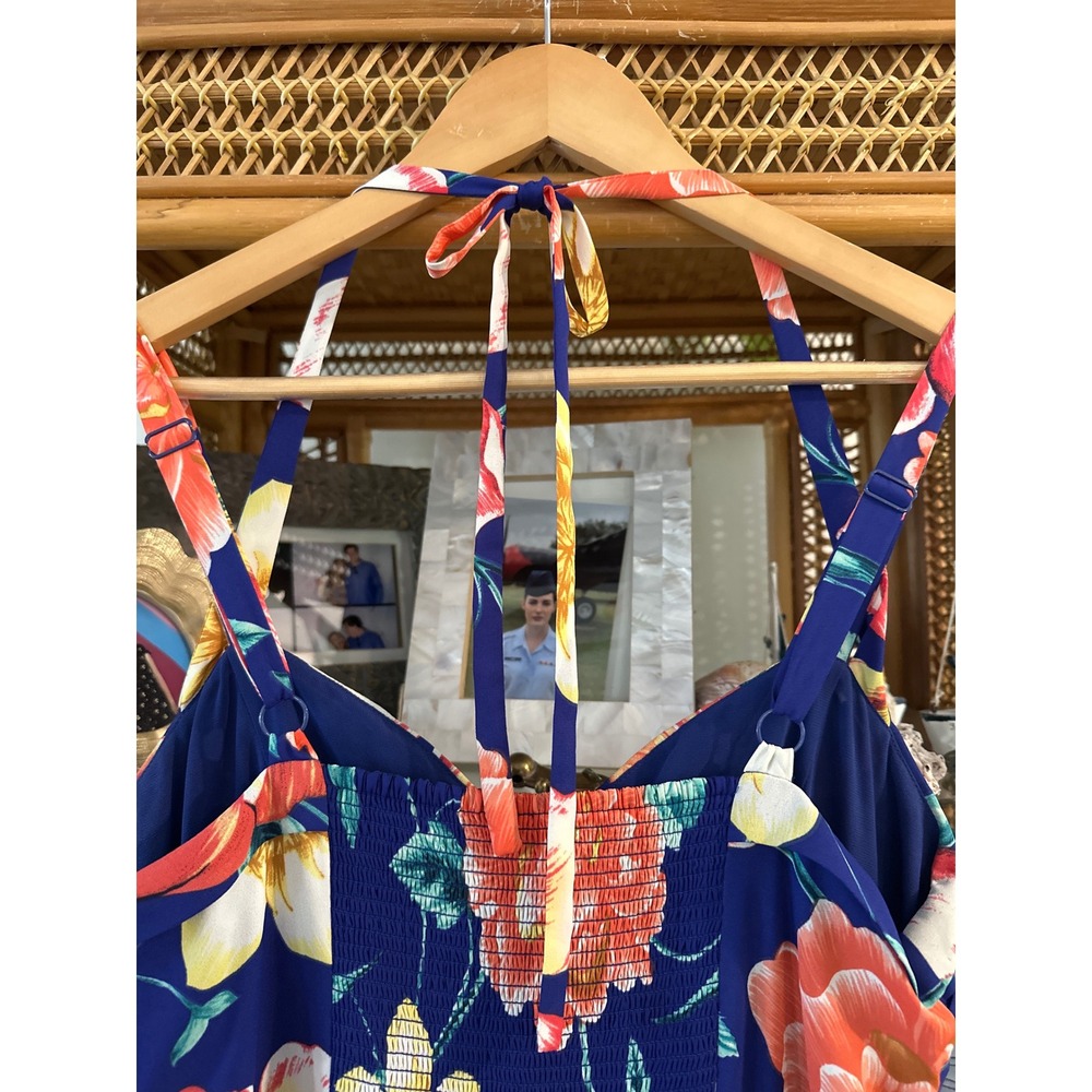 Anthropologie Moulinette Soeurs Annona Blue Floral MidiSize 14 - Picture 9 of 16